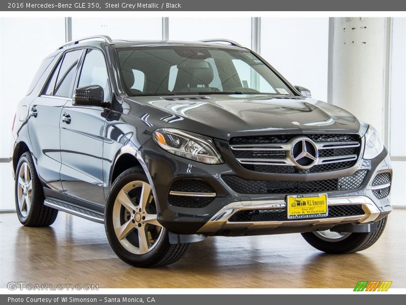 Steel Grey Metallic / Black 2016 Mercedes-Benz GLE 350