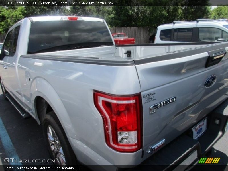 Ingot Silver / Medium Earth Gray 2016 Ford F150 XLT SuperCab