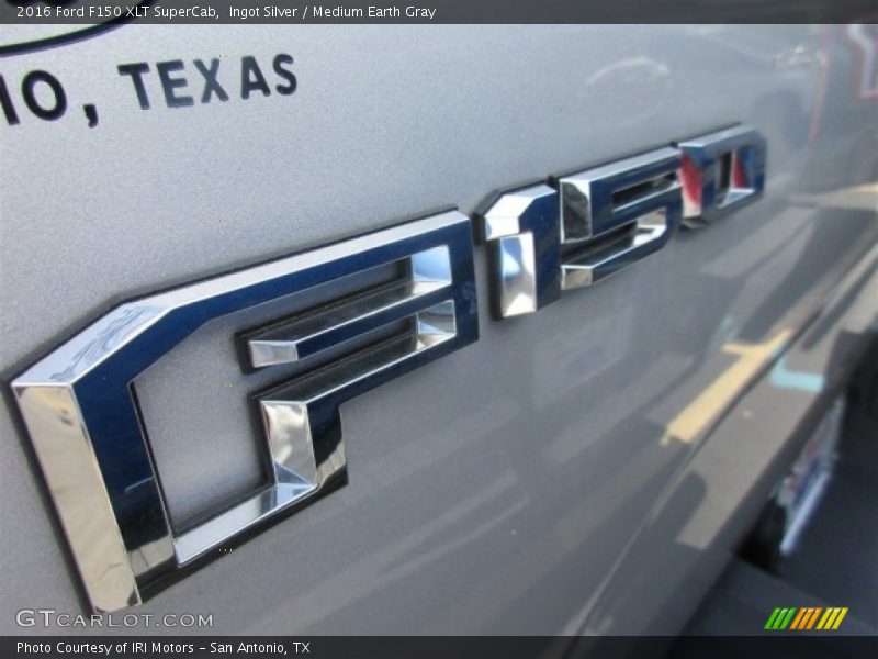 Ingot Silver / Medium Earth Gray 2016 Ford F150 XLT SuperCab