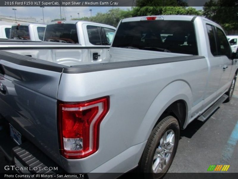 Ingot Silver / Medium Earth Gray 2016 Ford F150 XLT SuperCab