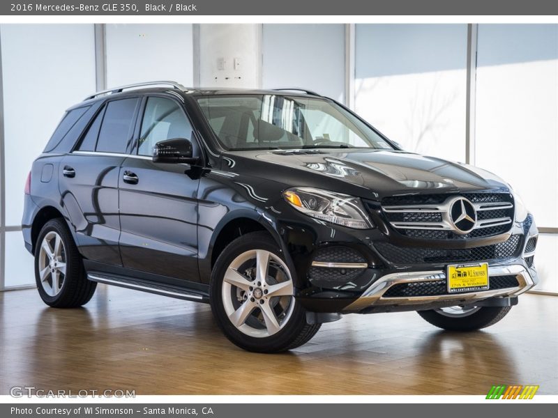 Black / Black 2016 Mercedes-Benz GLE 350