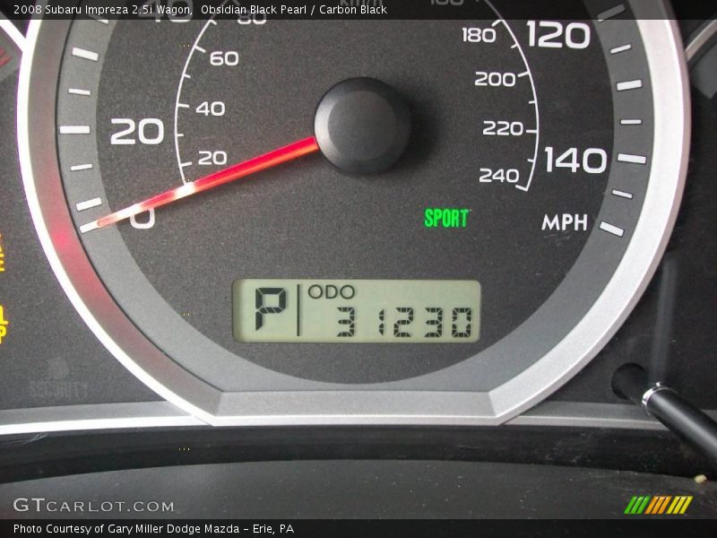Obsidian Black Pearl / Carbon Black 2008 Subaru Impreza 2.5i Wagon