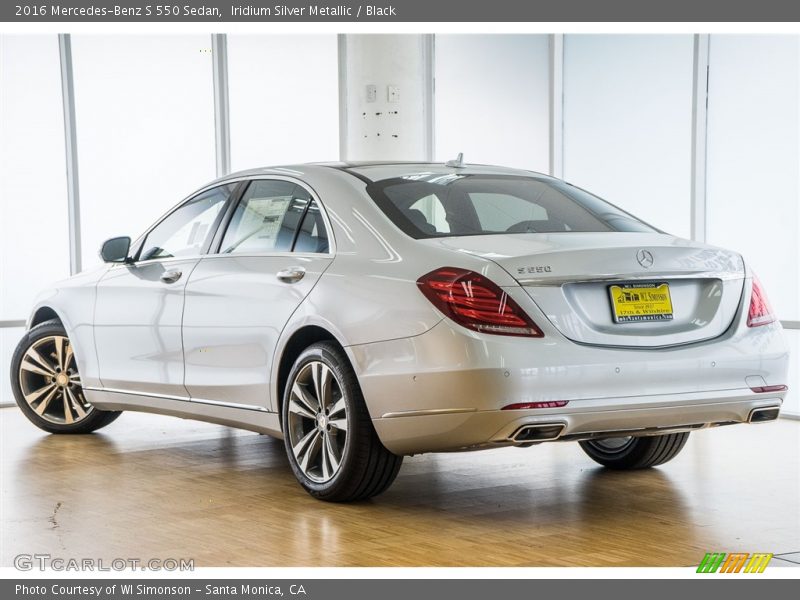 Iridium Silver Metallic / Black 2016 Mercedes-Benz S 550 Sedan