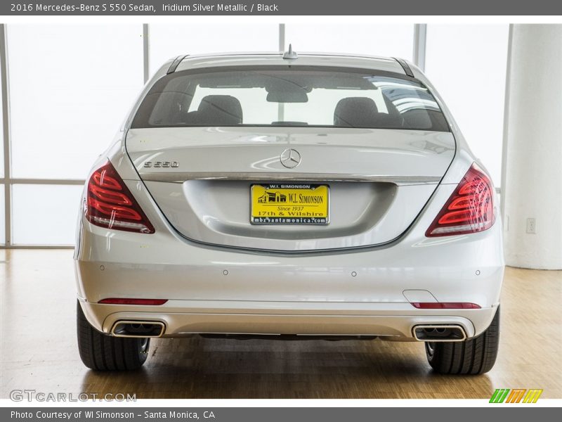 Iridium Silver Metallic / Black 2016 Mercedes-Benz S 550 Sedan