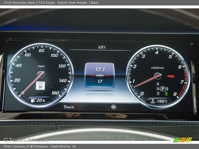 Iridium Silver Metallic / Black 2016 Mercedes-Benz S 550 Sedan