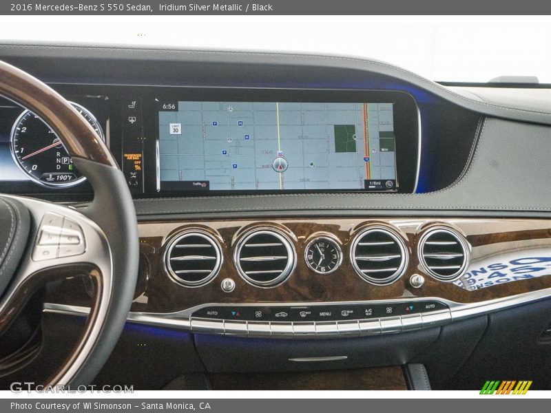 Iridium Silver Metallic / Black 2016 Mercedes-Benz S 550 Sedan