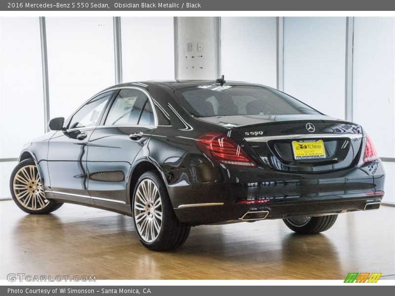Obsidian Black Metallic / Black 2016 Mercedes-Benz S 550 Sedan