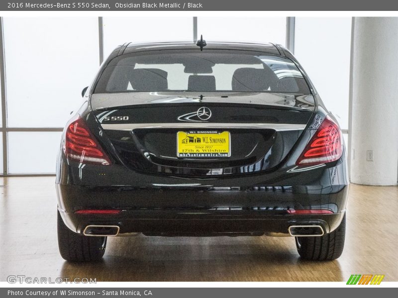 Obsidian Black Metallic / Black 2016 Mercedes-Benz S 550 Sedan