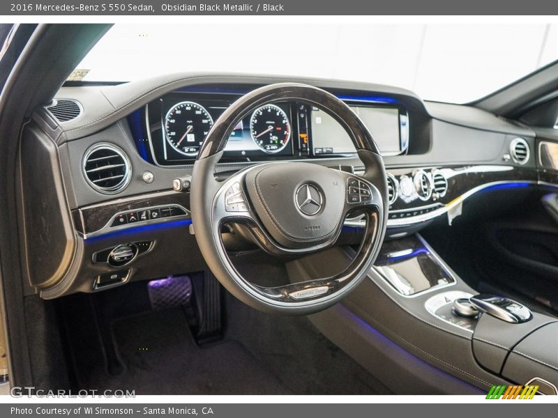 Obsidian Black Metallic / Black 2016 Mercedes-Benz S 550 Sedan
