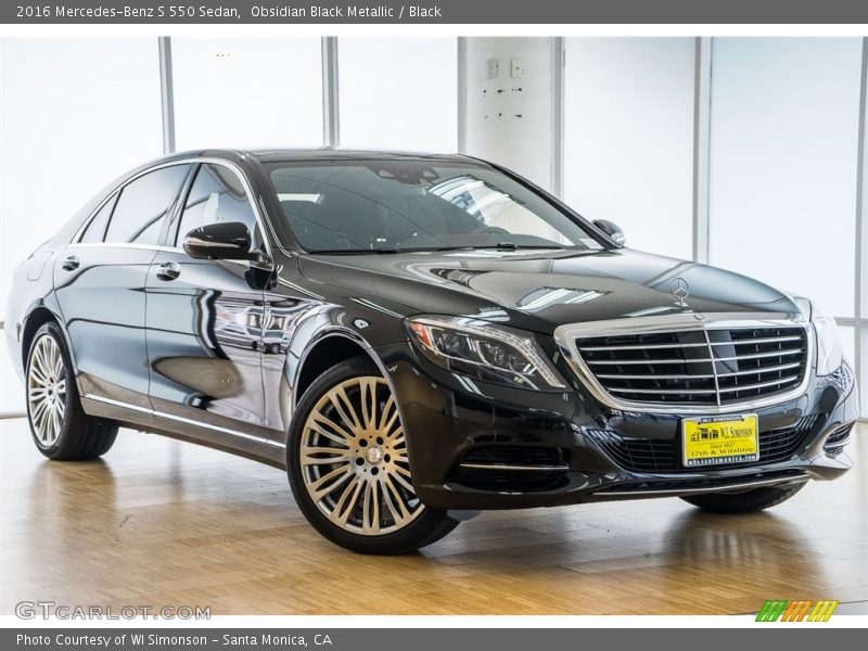Obsidian Black Metallic / Black 2016 Mercedes-Benz S 550 Sedan