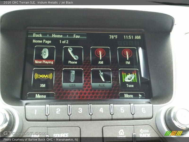 Iridium Metallic / Jet Black 2016 GMC Terrain SLE