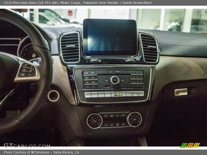 Palladium Silver Metallic / Saddle Brown/Black 2016 Mercedes-Benz GLE 450 AMG 4Matic Coupe
