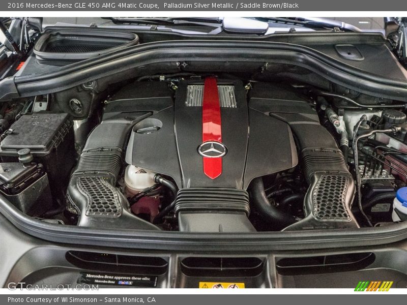 Palladium Silver Metallic / Saddle Brown/Black 2016 Mercedes-Benz GLE 450 AMG 4Matic Coupe