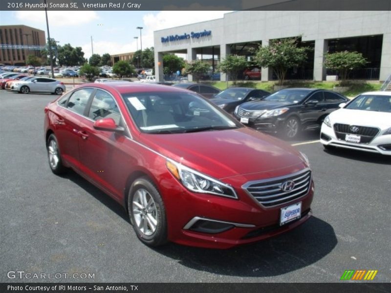 Venetian Red / Gray 2016 Hyundai Sonata SE