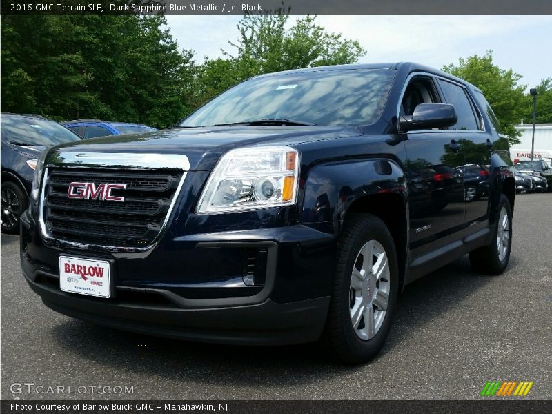 Dark Sapphire Blue Metallic / Jet Black 2016 GMC Terrain SLE
