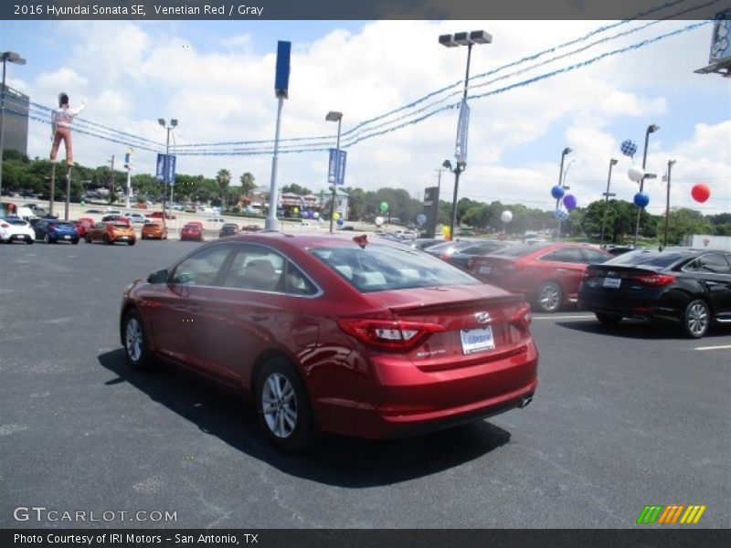 Venetian Red / Gray 2016 Hyundai Sonata SE