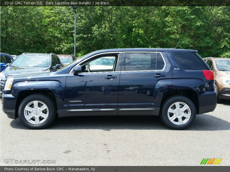 Dark Sapphire Blue Metallic / Jet Black 2016 GMC Terrain SLE