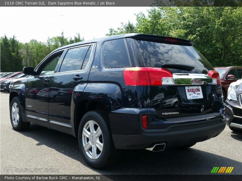 Dark Sapphire Blue Metallic / Jet Black 2016 GMC Terrain SLE