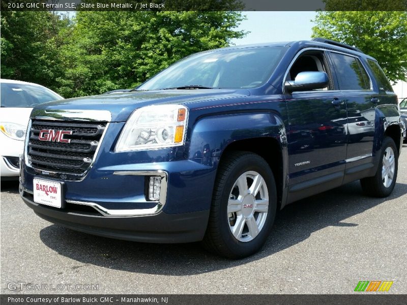 Slate Blue Metallic / Jet Black 2016 GMC Terrain SLE