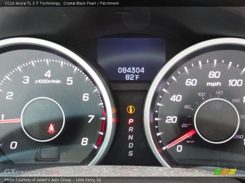 Crystal Black Pearl / Parchment 2010 Acura TL 3.5 Technology