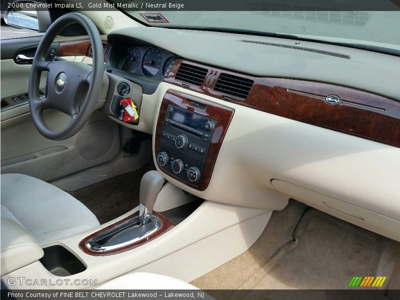 Gold Mist Metallic / Neutral Beige 2008 Chevrolet Impala LS