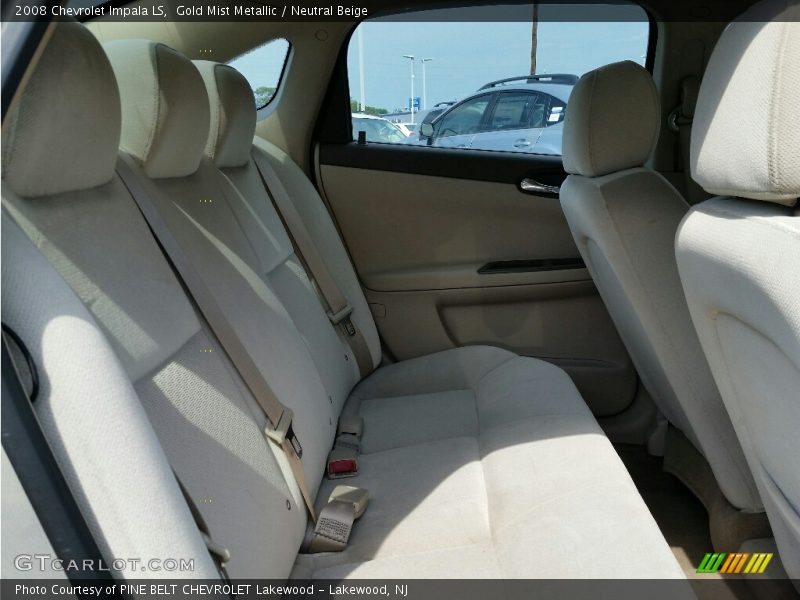 Gold Mist Metallic / Neutral Beige 2008 Chevrolet Impala LS