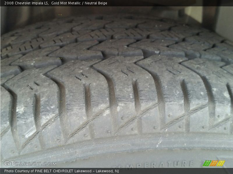 Gold Mist Metallic / Neutral Beige 2008 Chevrolet Impala LS