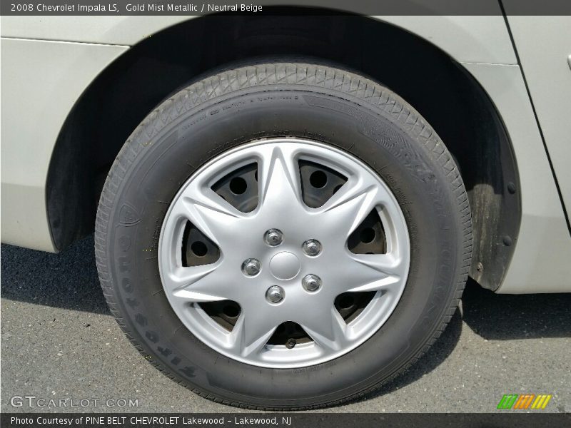 Gold Mist Metallic / Neutral Beige 2008 Chevrolet Impala LS