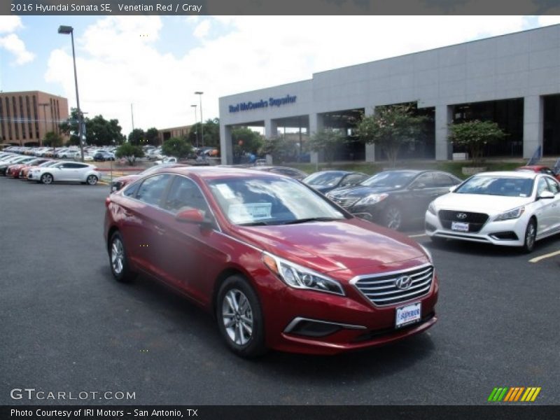 Venetian Red / Gray 2016 Hyundai Sonata SE
