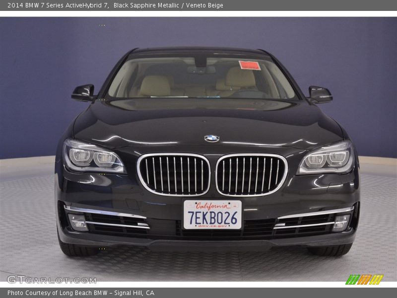 Black Sapphire Metallic / Veneto Beige 2014 BMW 7 Series ActiveHybrid 7
