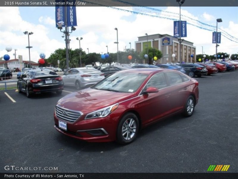 Venetian Red / Gray 2016 Hyundai Sonata SE