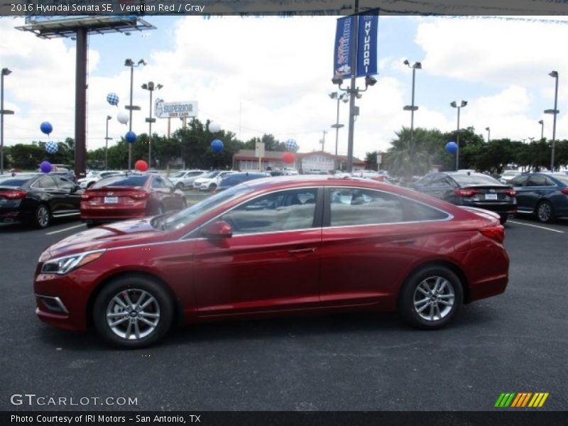 Venetian Red / Gray 2016 Hyundai Sonata SE