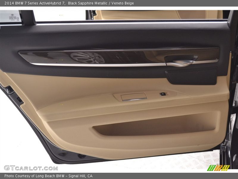 Black Sapphire Metallic / Veneto Beige 2014 BMW 7 Series ActiveHybrid 7
