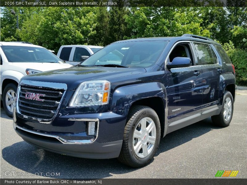 Dark Sapphire Blue Metallic / Jet Black 2016 GMC Terrain SLE