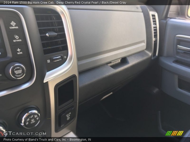 Deep Cherry Red Crystal Pearl / Black/Diesel Gray 2014 Ram 1500 Big Horn Crew Cab