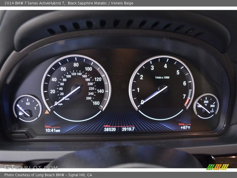 Black Sapphire Metallic / Veneto Beige 2014 BMW 7 Series ActiveHybrid 7