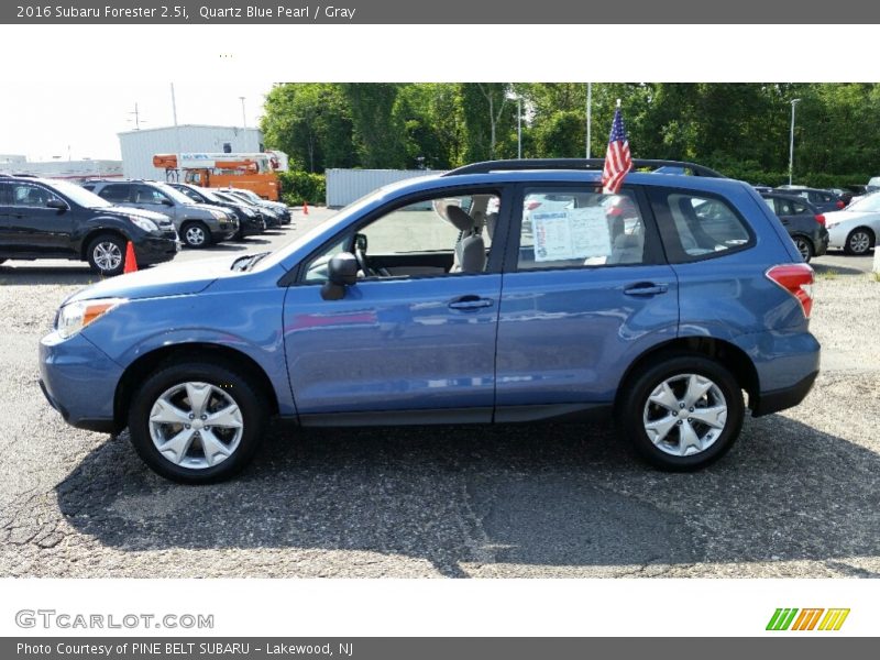 Quartz Blue Pearl / Gray 2016 Subaru Forester 2.5i
