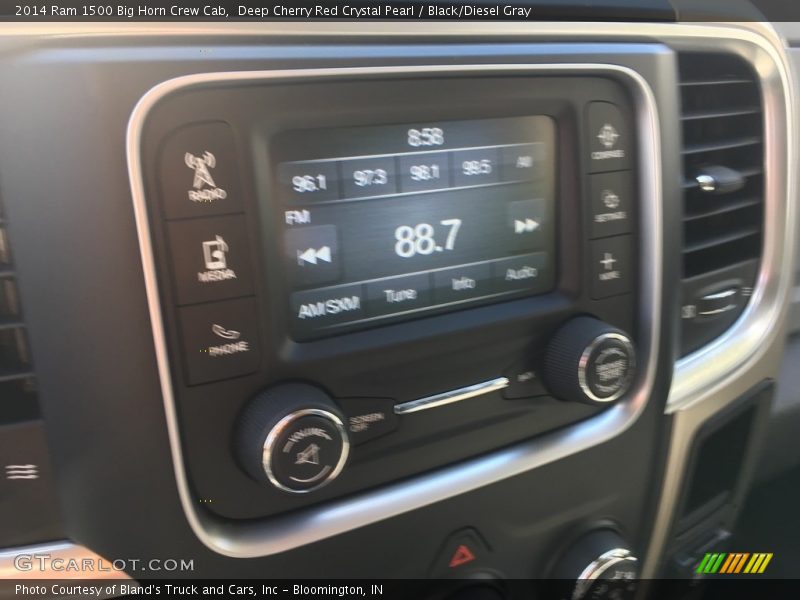 Deep Cherry Red Crystal Pearl / Black/Diesel Gray 2014 Ram 1500 Big Horn Crew Cab