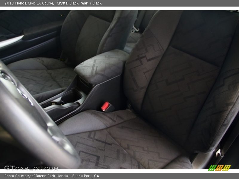 Crystal Black Pearl / Black 2013 Honda Civic LX Coupe