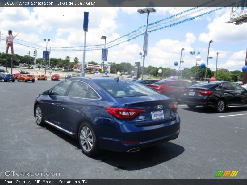 Lakeside Blue / Gray 2016 Hyundai Sonata Sport