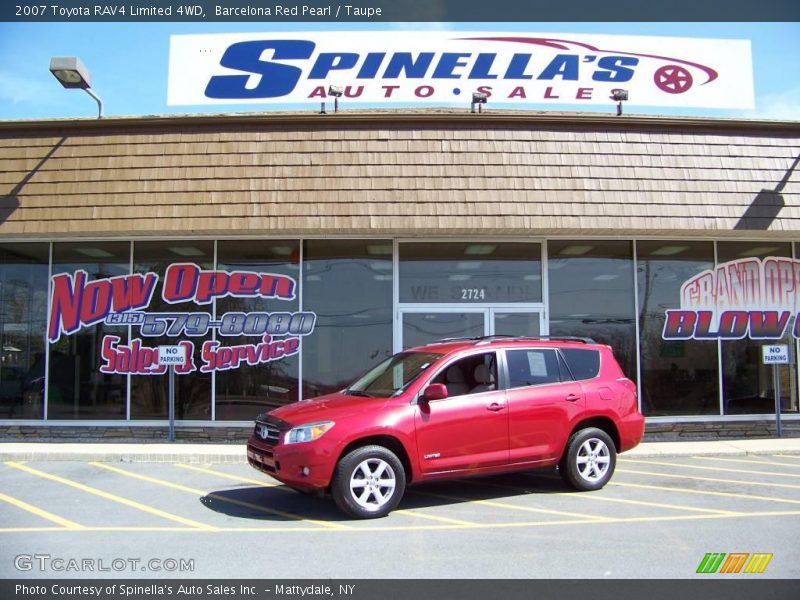 Barcelona Red Pearl / Taupe 2007 Toyota RAV4 Limited 4WD