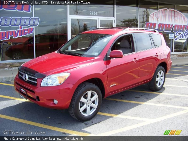 Barcelona Red Pearl / Taupe 2007 Toyota RAV4 Limited 4WD