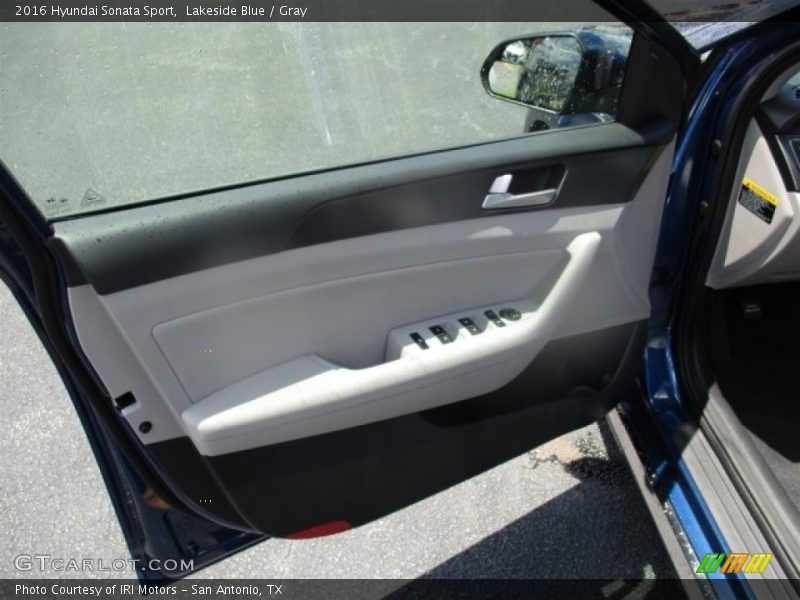Lakeside Blue / Gray 2016 Hyundai Sonata Sport