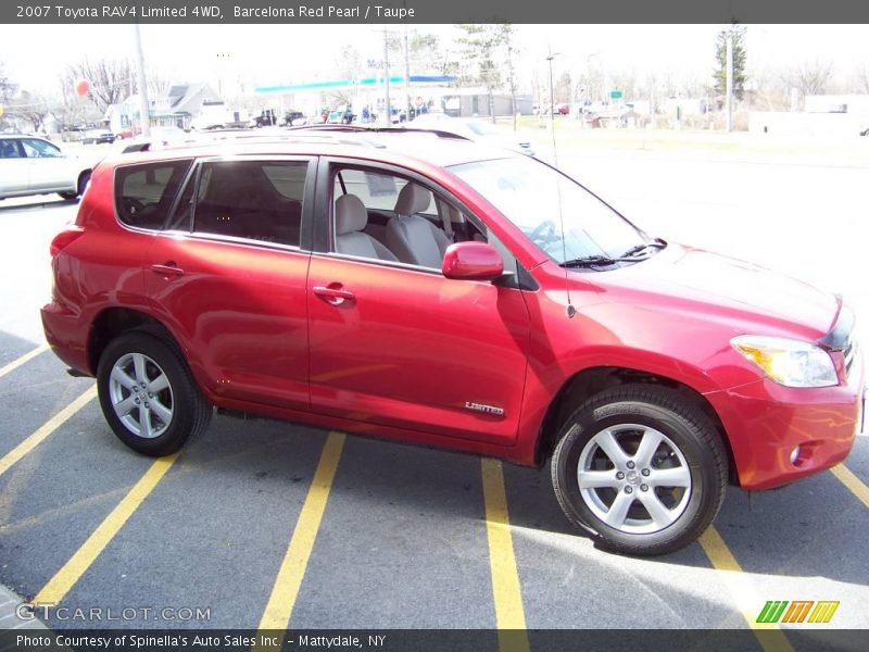 Barcelona Red Pearl / Taupe 2007 Toyota RAV4 Limited 4WD