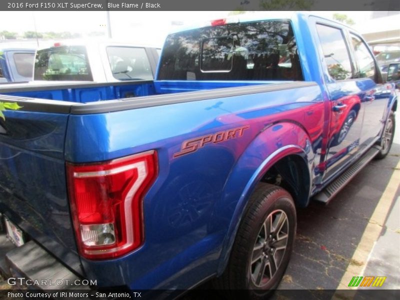 Blue Flame / Black 2016 Ford F150 XLT SuperCrew