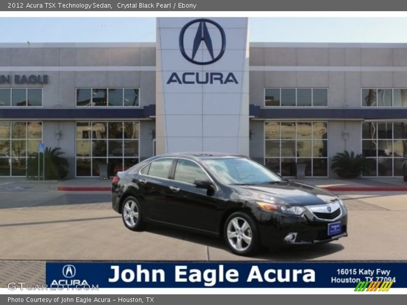 Crystal Black Pearl / Ebony 2012 Acura TSX Technology Sedan