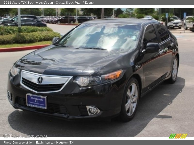 Crystal Black Pearl / Ebony 2012 Acura TSX Technology Sedan