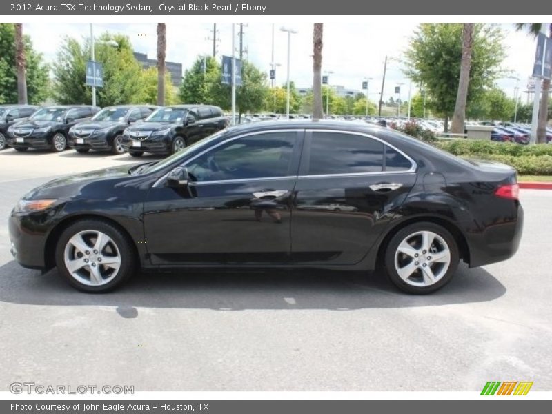 Crystal Black Pearl / Ebony 2012 Acura TSX Technology Sedan