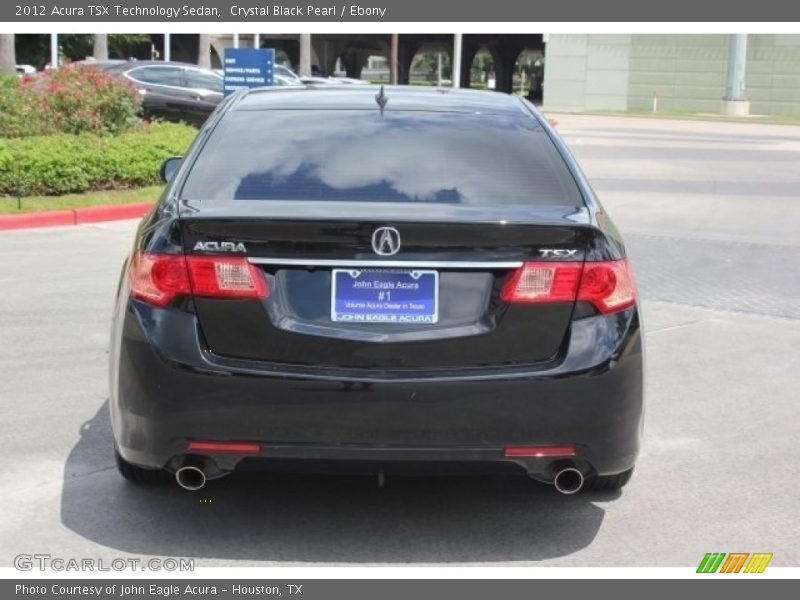 Crystal Black Pearl / Ebony 2012 Acura TSX Technology Sedan