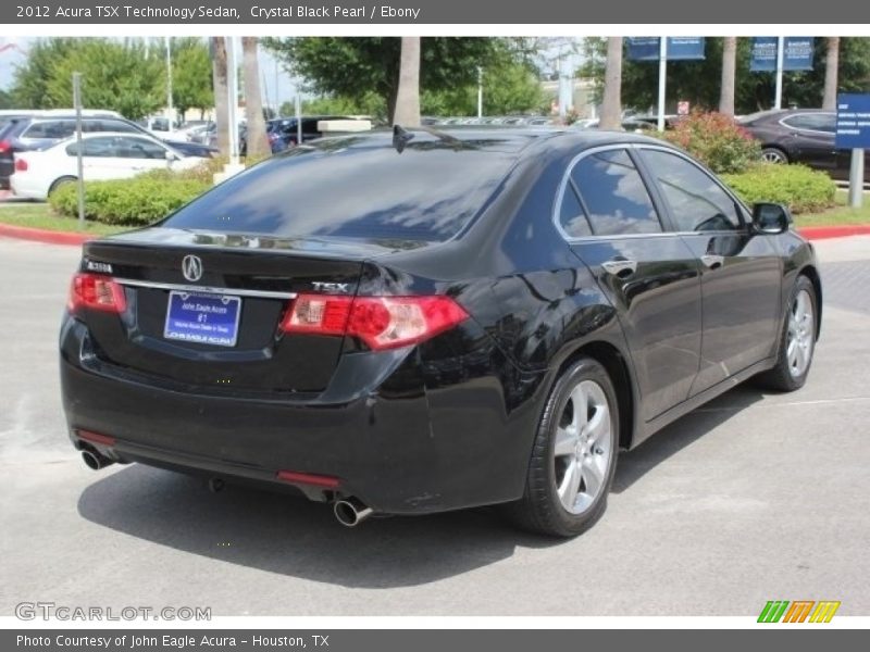 Crystal Black Pearl / Ebony 2012 Acura TSX Technology Sedan